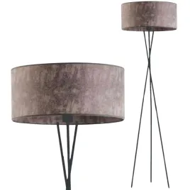 lampa-stojaca-podlogowa-szara-abazur-led-e27-do-salonu