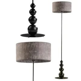 lampa-stojaca-podlogowa-szara-abazur-led-e27-do-salonu