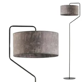 lampa-stojaca-podlogowa-szara-abazur-led-e27-do-pokoju-czytania-nowoczesna