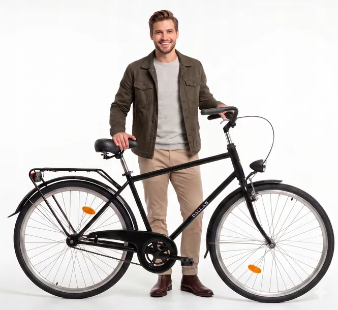 Rower Męski Miejski Dallas Bike 28" – Klasyczny Styl Retro, Rama 20"