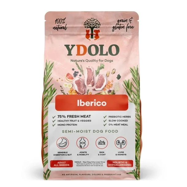 YDOLO Karma półwilgotna dla psa Wieprzowina Iberico 2,5kg