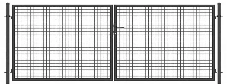 BRAMA ogrodzeniowa SX ECO - ogrodowa - 4,00 x 1,50 m - kolor ANTRACYT