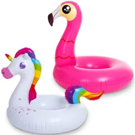 joyin-zestaw-2-dmuchanych-materacy-dmuchanych-jednorozcow-i-flamingow