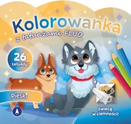 kolorowanka-z-tatuazami-fluo-pieski-skrzat