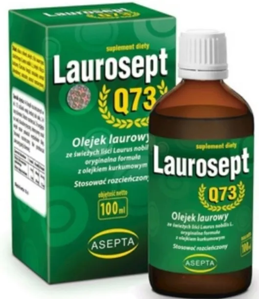 Laurosept Q73 krople 100 ml OLEJEK LAUROWY KURKUMA