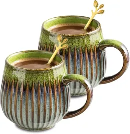 filizanki-ceramiczne-500-ml-2-szt-zlote-liscie-lyzeczki