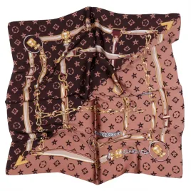 satynowa-apaszka-damska-chusta-gawroszka-chain-brown