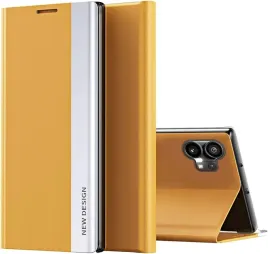 coque-etui-z-klapka-do-nothing-phone-1-magnetyczne-zolte