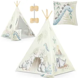 tipi-namiot-dla-dzieci-teepee-wigwam-poduszka-stabilizator-dinozaur