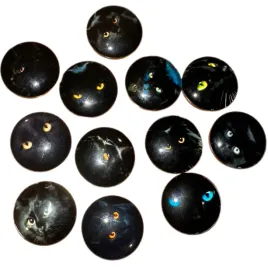 magnesy-na-lodowke-czarny-kot-dikom-szklane-zestaw-12-sztuk-kolorowe-oczy