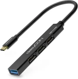 adapter-hub-4-porty-usb-c-015m-1x-usb-3-0-3x-usb-2-0-deleycon