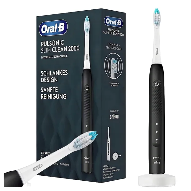 Szczoteczka do zębów soniczna Oral-B Pulsonic Slim Clean 2000 black czarna