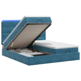 lozko-z-pojemnikiem-i-materacem-led-granatowy-200-x-200-cm