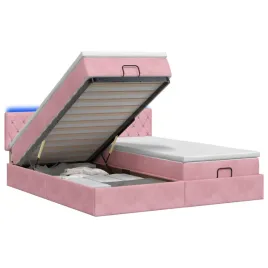 lozko-z-pojemnikiem-i-materacem-led-rozowy-200-x-200-cm-welur