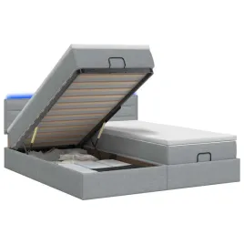lozko-z-pojemnikiem-i-materacem-led-jasnoszary-200-x-200-cm