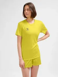 koszulka-hummel-hmlessential-damska-zolta-xs-sportowa