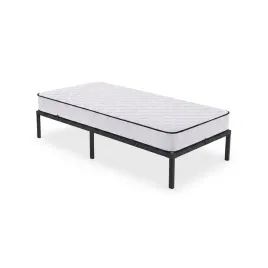 lozko-z-materacem-90x200-cm-skladane-metalowe-rama-lozka-stelaz-czarne
