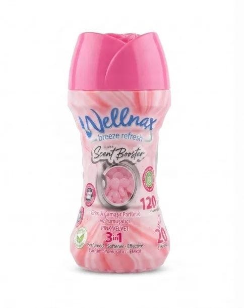Perfumowane Perełki do Prania Wellnax Pink Velvet 210g