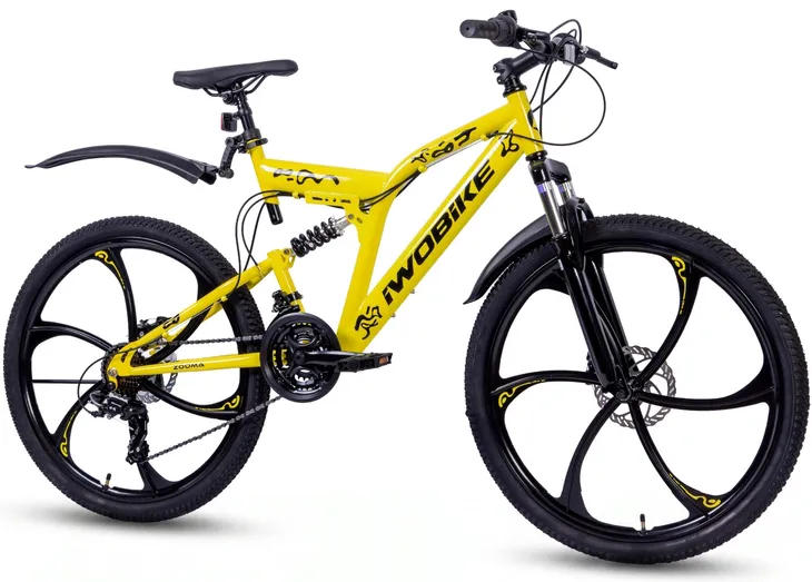 Rower Górski 26" MTB IWOBIKE Męski Damski Shimano Felgi Full Amortyzacja