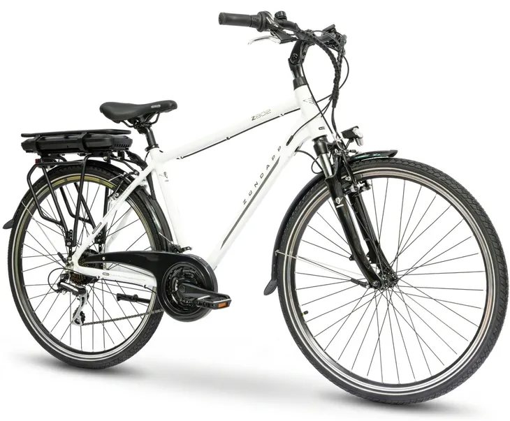 Rower Elektryczny Męski Miejski 28" 250W ALU Shimano Bagażnik Światła