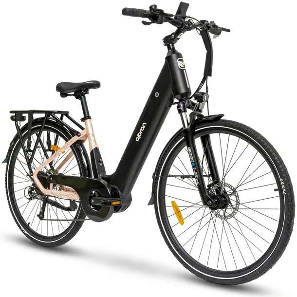 Rower Elektryczny Damski Trekkingowy Koła 28" 250 W 80 Nm LCD 720 Wh Amory