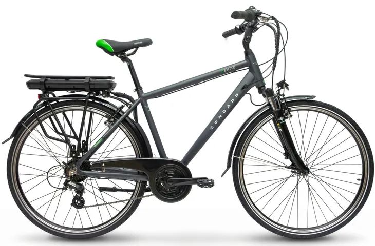 Rower Elektryczny Męski 28" Miejski 250 W Aluminium Shimano Bagażnik