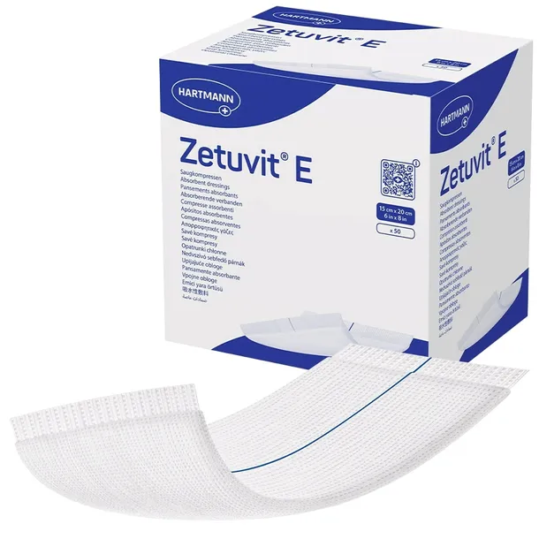  Jałowy opatrunek chłonny Zetuvit E 10x20cm, 25 sztuk