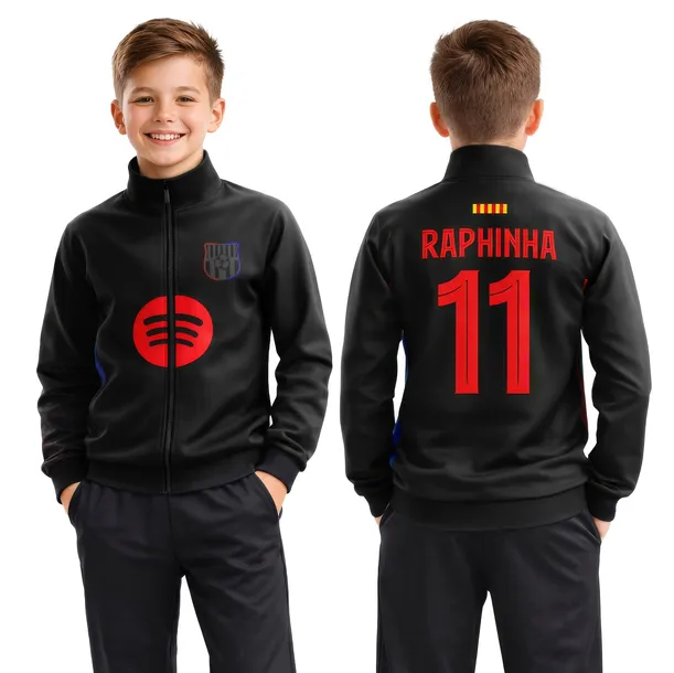 Bluza dresowa RAPHINHA BARCELONA WYJAZDOWA - 128 cm