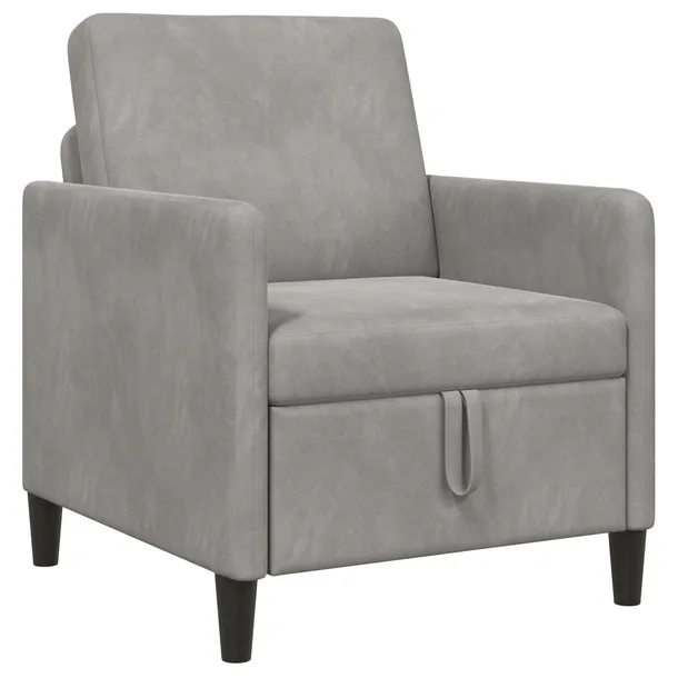 Sofa z miejscem do przechowywania jasnoszary 72 x 78 x 87 cm