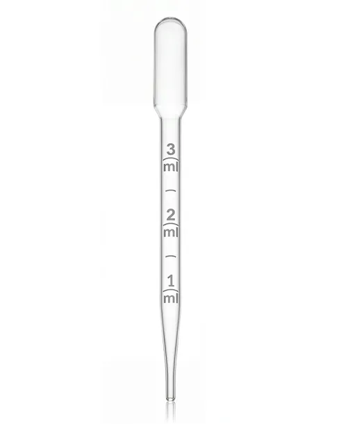 Pipeta plastikowa jednorazowa 3 ml do olejków barwników wosku - 1 szt.