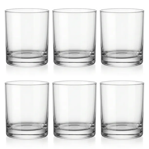 POJEMNIK SZKLANY do zalewu świec przezroczysty transparent 260 ml - 6 szt.