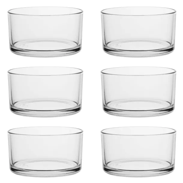 Pojemnik szklany do zalewu świec waza świecznik misa miseczka 700ml 6 szt.