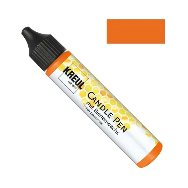 Pisak farba do malowania świec ozdabiania candle pen 29ml POMARAŃCZOWY