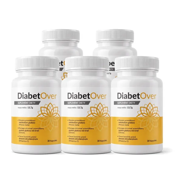 5x DiabetOver [5x30 SZT]+ DARMOWY GRATIS