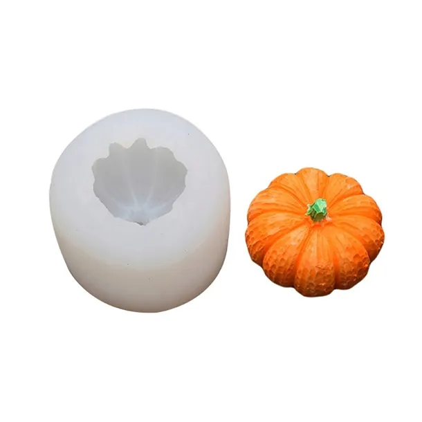 Forma silikonowa do świec sojowych mydła gipsu Mała Dynia 3D Halloween