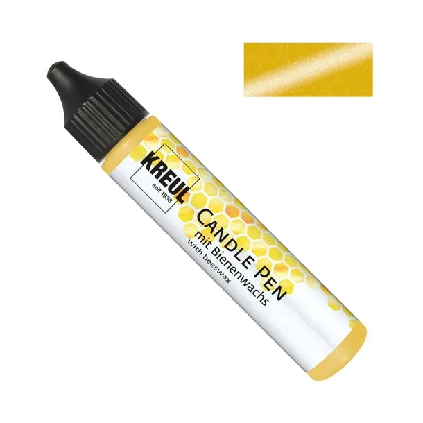 Pisak farba do malowania świec zdobień candle pen 29ml POŁYSKUJĄCY ZŁOTY