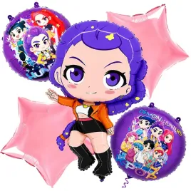 dekoracje-balony-zestaw-balonow-kpop-demon-hunters-rumi-5-szt