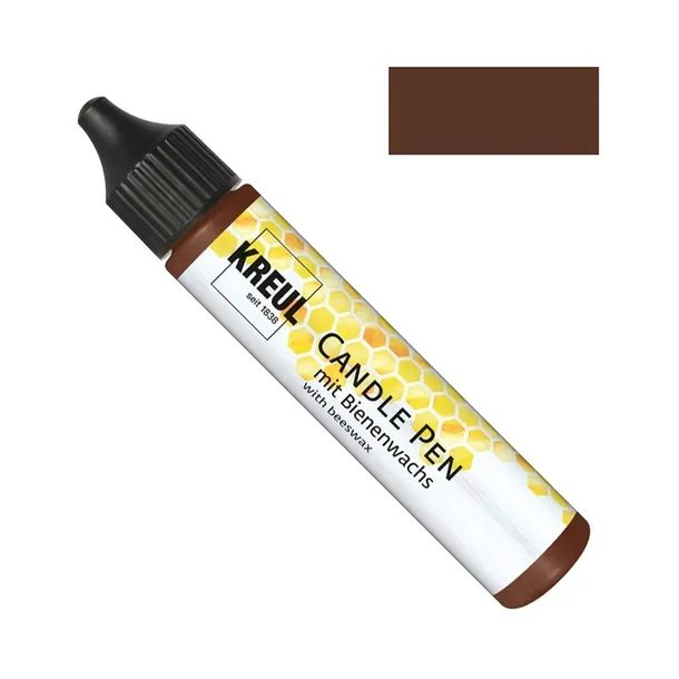 Pisak farba do malowania świec ozdabiania candle pen 29ml BRĄZOWY