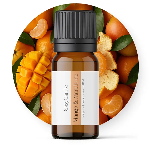 Olejek zapachowy do świec wosku mydła bazy mydlanej Mango Mandarine 10 ml