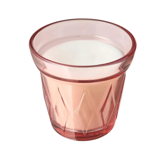 Pojemnik szklany zdobiony szkło do zalewu świec szklanka 200ml Light Pink