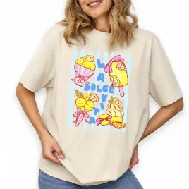 koszulka-t-shirt-damski-migdalowy-letnia-stylowa-prezent-dolce-lalvita-m