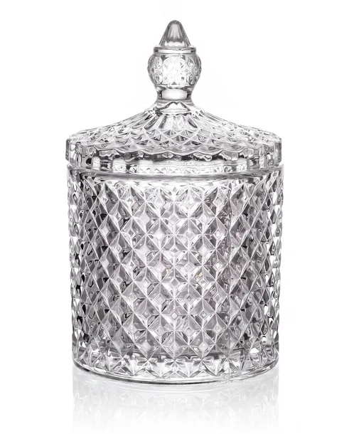 Pojemnik szklany szkło do zalewu świec wosku kryształ 300 ml przezroczysty