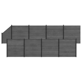 zestaw-ogrodzeniowy-9-szt-1484-x-186-cm-wpc-i-aluminium-szary