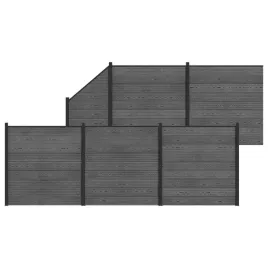 zestaw-ogrodzeniowy-6-szt-965-x-186-cm-wpc-i-aluminium-szary