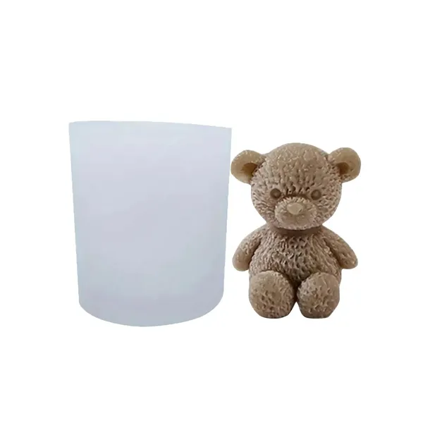 Forma foremka silikonowa do świec wosku mydła Teddy Bear misio do bukietu