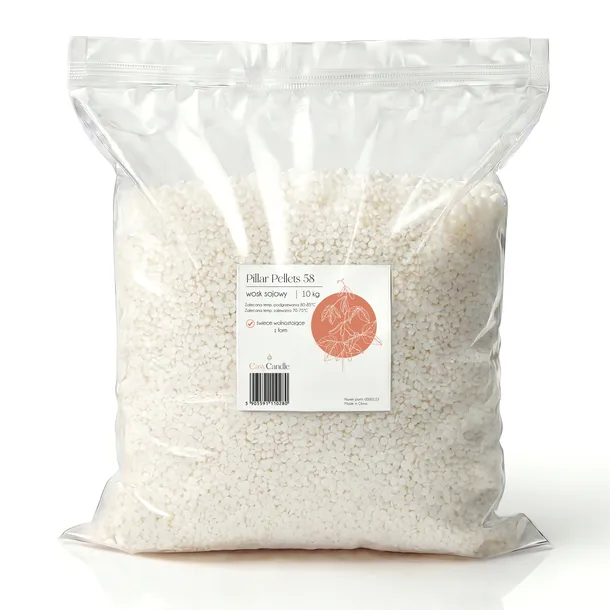 Wosk sojowy twardy Pillar Pellets 58 do świec wolnostojących ECO DIY 10 kg