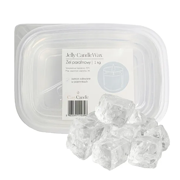 Wosk Żelowy Żel Parafinowy Do Odlewu Świec Galareta Jelly CandleWax 1 kg