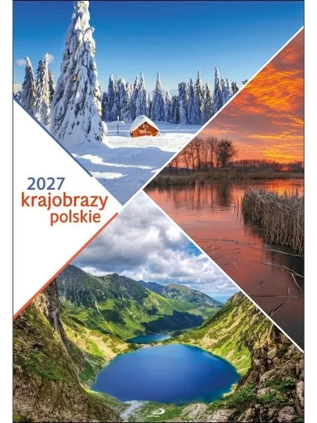 Krajobrazy polskie Kalendarz ścienny 2027 miesięczny Edycja Świętego Pawła