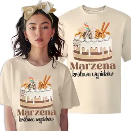 koszulka-t-shirt-oversize-prezent-dla-cukierniczki-krolowa-wypiekow-imie-m
