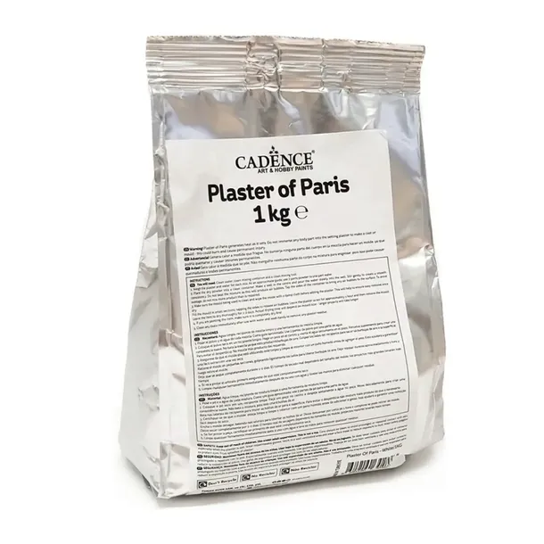 Gips paryski do odlewów BIAŁY gładki - Plaster of Paris 1 kg